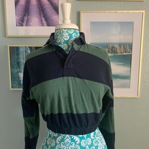 Rugby Long sleeve Jr. crop top